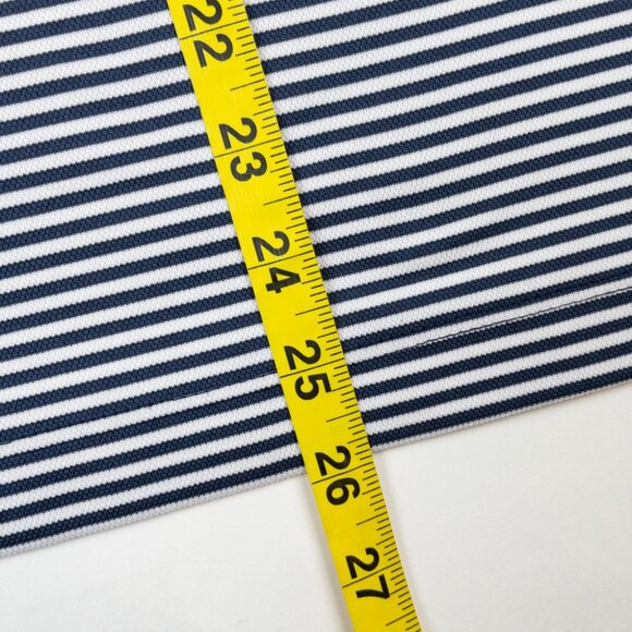 Johnnie-O Houston Astros Polo Shirt Men Medium Striped Prep-Formance Navy Stripe - Picture 10 of 13